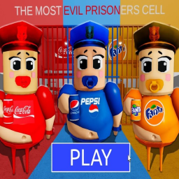 BABY COCA-COLA VS PEPSI VS FANTA PRISON RUN (Obby)