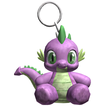 Cutesy Spike Dragon MLP Keychain