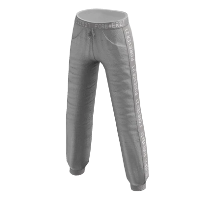 Forever21 Logo Sweat Pants White Roblox Item Rolimon s