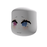 ꒰☆꒱ Chibi Face with Rose and Sky Blue Eyes