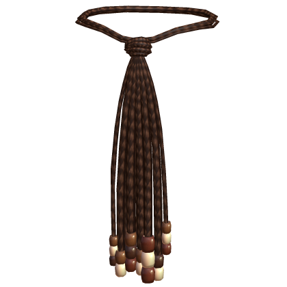 ☆ Brown Beaded Braid Tie (1.0) Roblox item