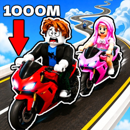 Ride a motorcycle and rushed down
