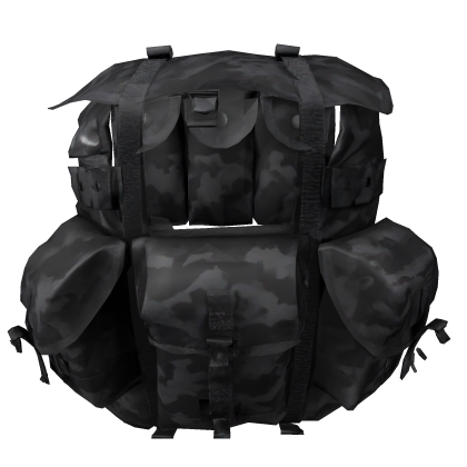 Black Outdoor Travel Backpack