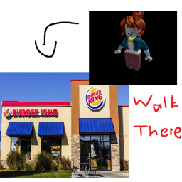 Walk to Burger King