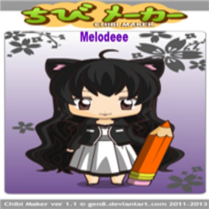 Melodeee as a Chibi Roblox decal