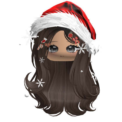 Lush Gentle Swirls w/Santa Hat (Brown)