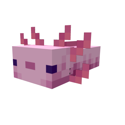 Blocky Axolotl Pet Hat