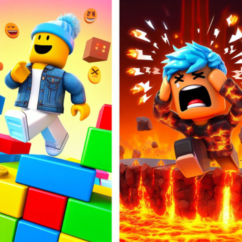 Easy Obby vs Hard obby