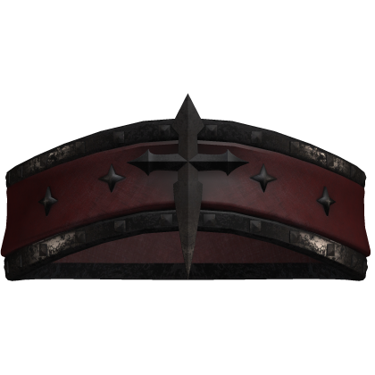 Grunge Gothic Red blindfold with cross Y2K Roblox item