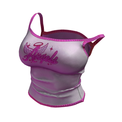 ♥ Y2K Pink Angel Tank Top