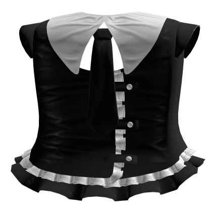 ᨳ†. Black doll dress with ruffles and a bow