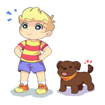 Lucas & Boney (Mother 3 Fan Drawing) Roblox decal