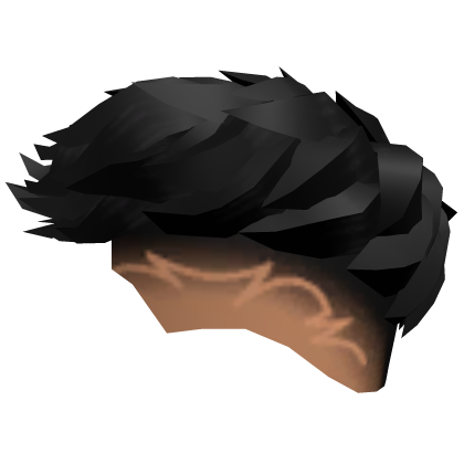 Fringe Burst Fade Messy Black Hair thumbnail