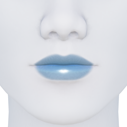 Light Blue Lipstick LipGloss Lips
