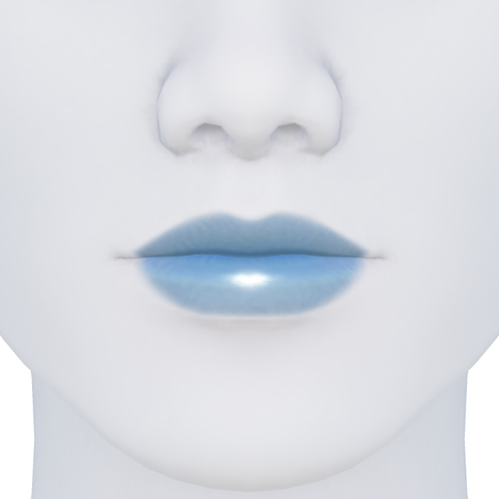 Light Blue Lipstick LipGloss Lips