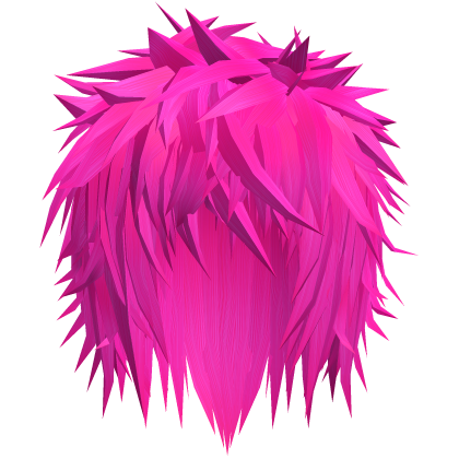 neon pink gothic messy emo boy hair