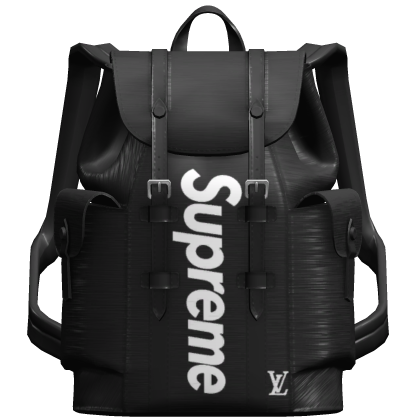 (1.0) Black Supreme LV Exclusive Backpack