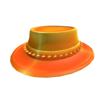 Yellow & Orange Flame Spikey Fedora