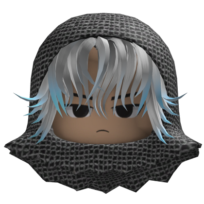 Messy Hair w/ Hood (Silver/Azure)