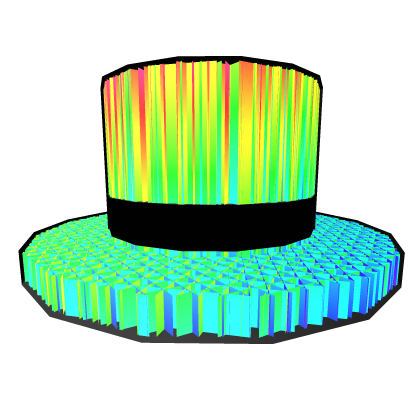 [Animated] Rainbow Top Hat Roblox item