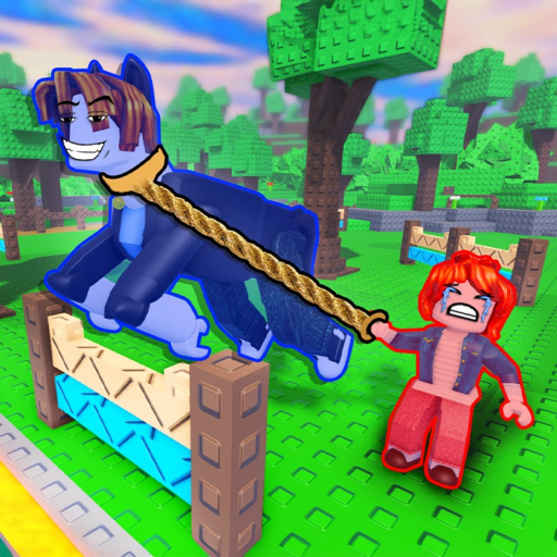 Horse Walk 🐎 [2 Player Obby] official Roblox game thumbnail