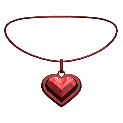 Heart Necklace 3.0 Female Red Ruby thumbnail