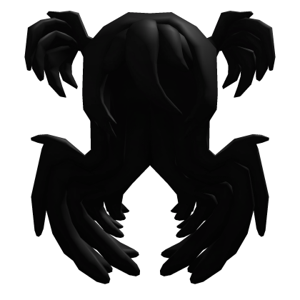 Cute Black Angel Wing Style Hair Roblox item