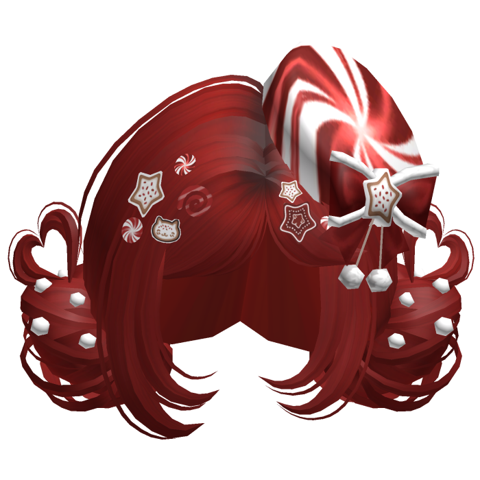♡ Christmas Candycane Buns (Red)