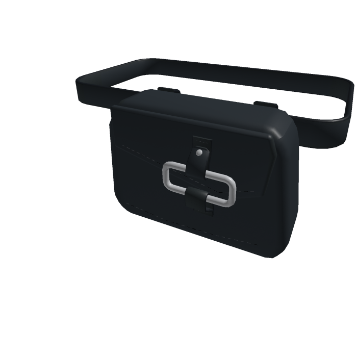 Black Leather Belt Bag | Foldline
