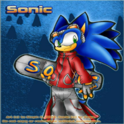 Sonic Snowboarding (Free) Roblox decal