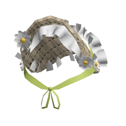 flower Straw green hat