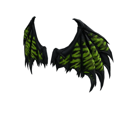 Neon Tiger Wings Black Green