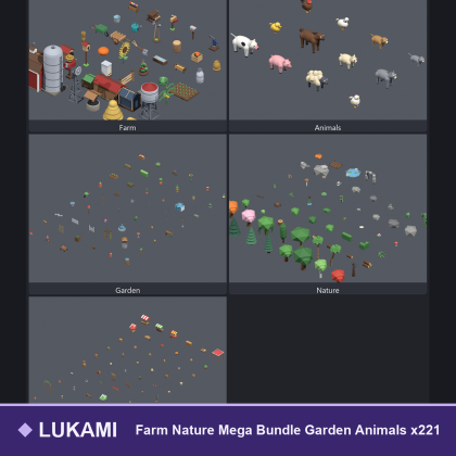 Farm Nature Mega Bundle Garden Animals x221
