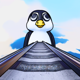 CART RIDE INTO BIG PENGUIN