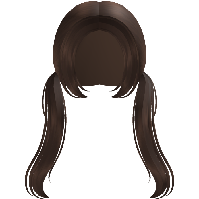 ♡ long low cute pigtails in brown