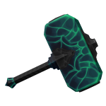 Teal Crystal Judgement Hammer