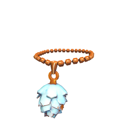 Frosted Pine Cone Necklace
