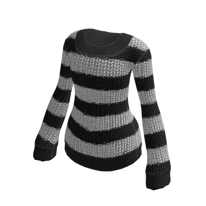 🤍 Chonkey Knit Sweater Dress Black and White