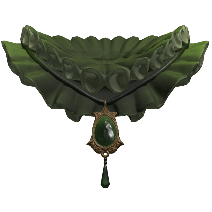 Green Jester Neck Ruffle 1.0