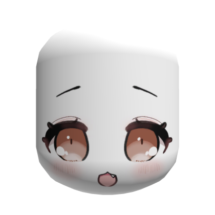 Cute Yellow Fang Smile (Brown) Roblox item