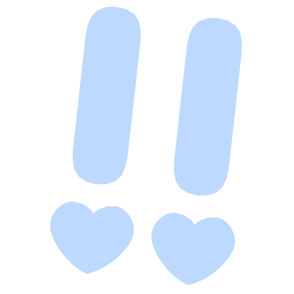♡ Cute Glowing Surprised Anime Sticker Pastel Blue Roblox item
