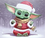 The. Cool, Christmas baby Yodas