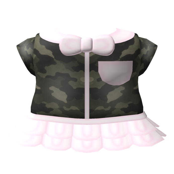 ︵‧˚♡ camo school girl dress