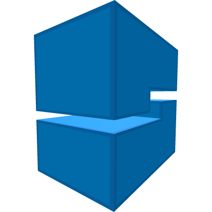 Blocky studio head - Blue Roblox item