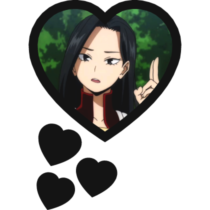 Momo Yaoyorozu Thinking Hearts My Hero Academia