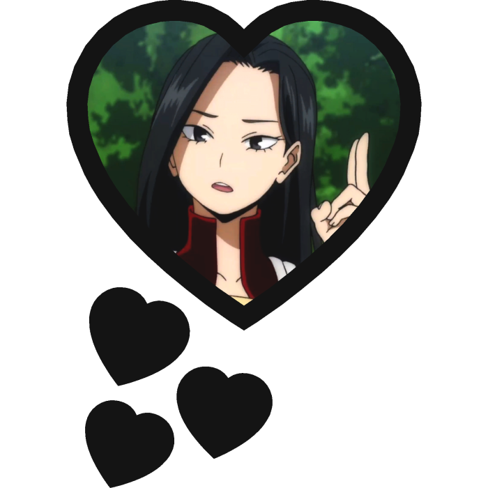 Momo Yaoyorozu Thinking Hearts My Hero Academia