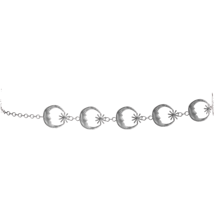 Silver Celestial Sun & Moon Chain Belt thumbnail