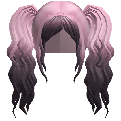 Cute Scene Gyaru Pigtails Long Wavy Purple Pink