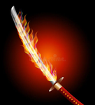 The fire katanas