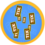 Raining Tix Event Badge